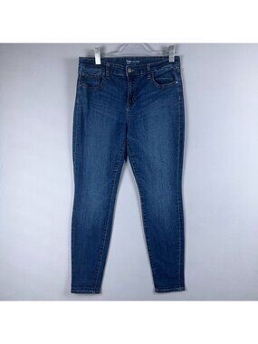 Gap Legging Jeans Size 14/32 Regular Mid Rise Blue Stretch Medium Wash